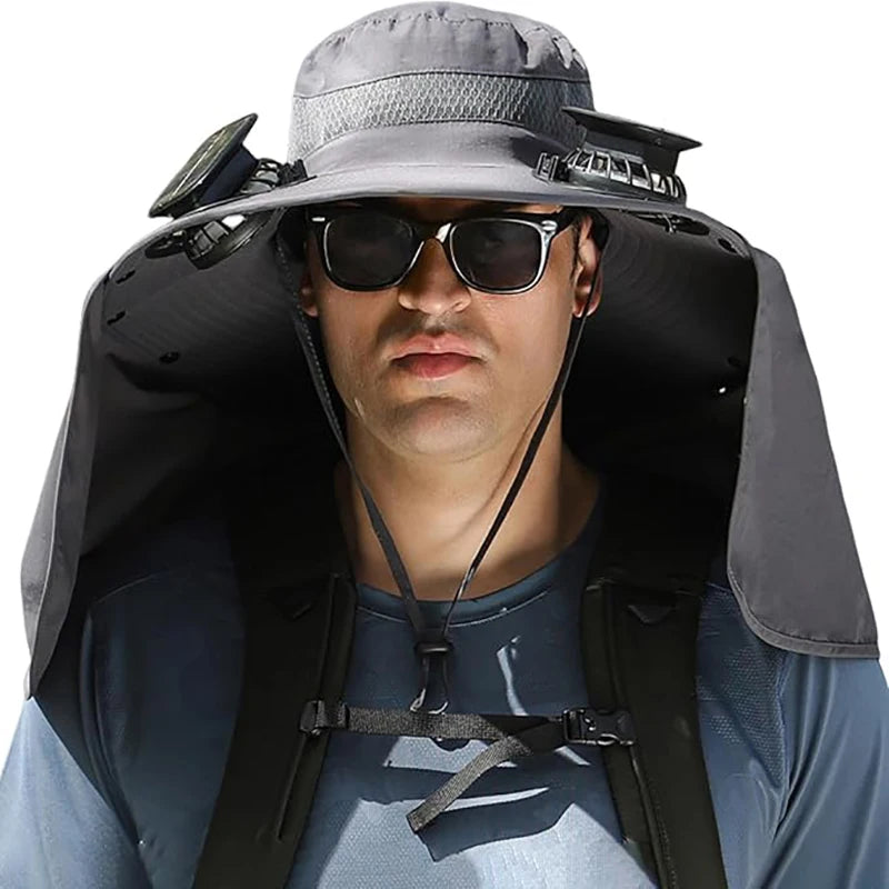 AeroShade™ Solar Fan Fishing Hat