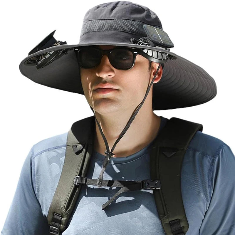 AeroShade™ Solar Fan Fishing Hat