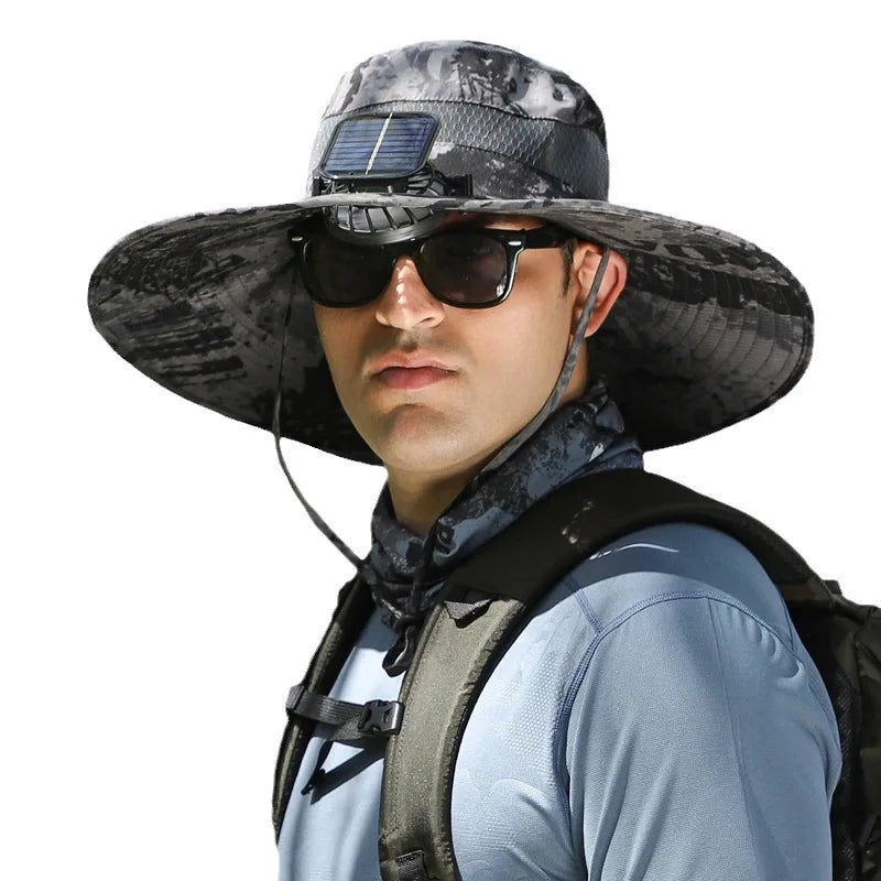 AeroShade™ Solar Fan Fishing Hat
