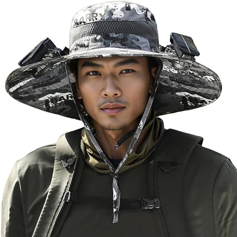AeroShade™ Solar Fan Fishing Hat