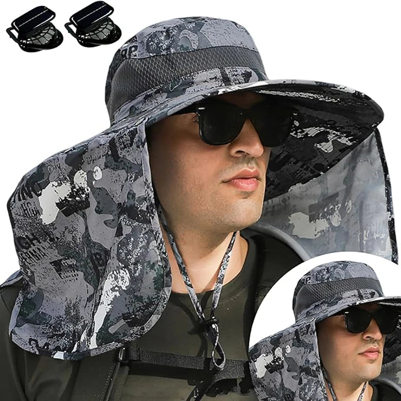 AeroShade™ Solar Fan Fishing Hat