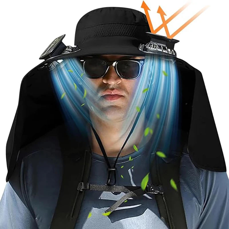 AeroShade™ Solar Fan Fishing Hat