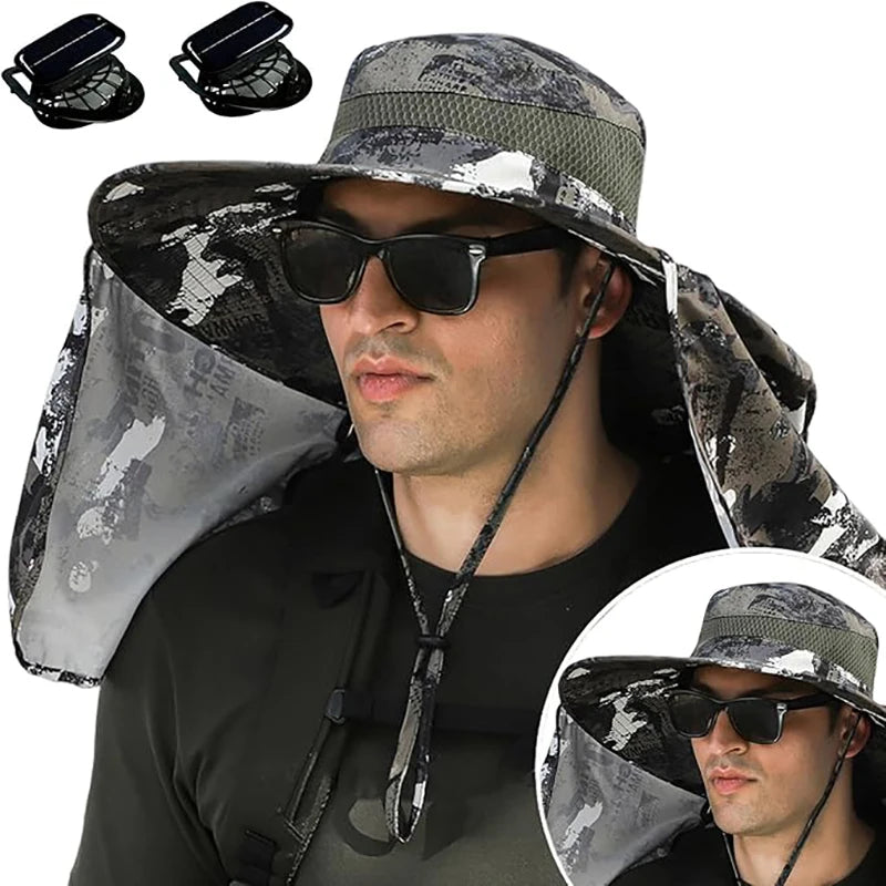 AeroShade™ Solar Fan Fishing Hat