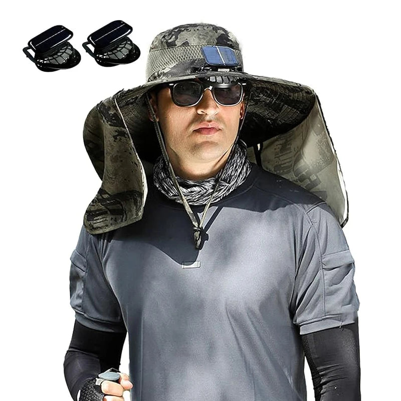 AeroShade™ Solar Fan Fishing Hat