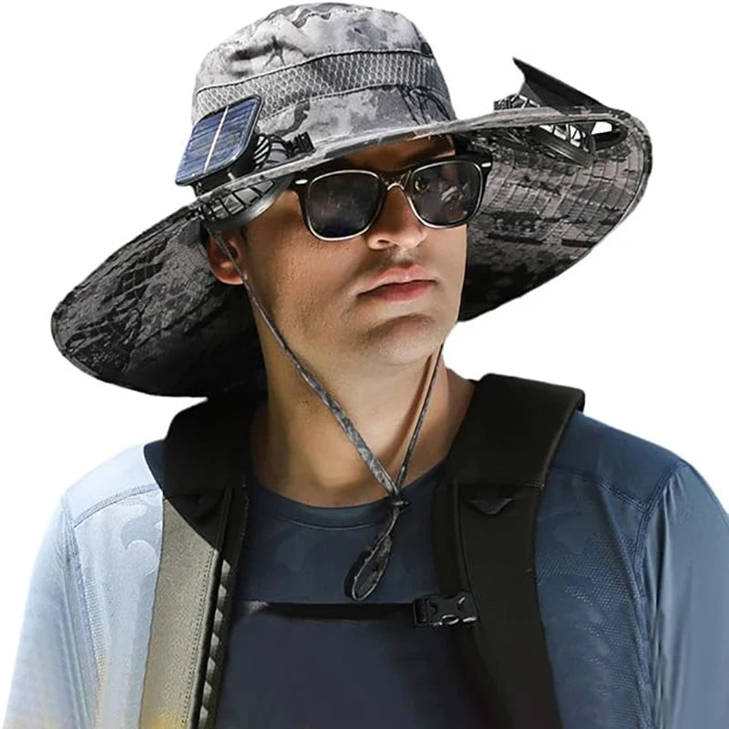 AeroShade™ Solar Fan Fishing Hat