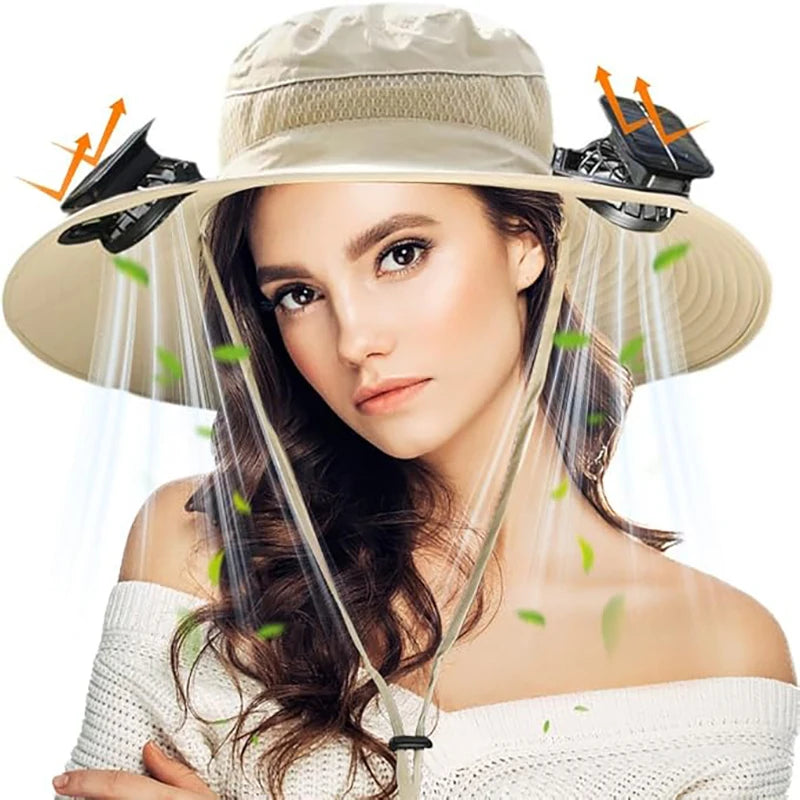 AeroShade™ Solar Fan Fishing Hat