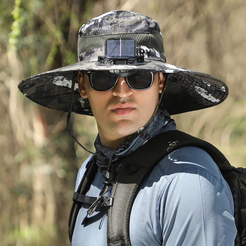 AeroShade™ Solar Fan Fishing Hat