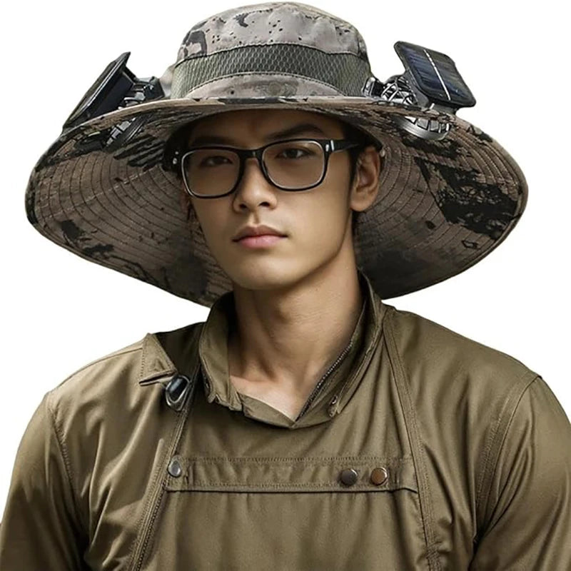 AeroShade™ Solar Fan Fishing Hat