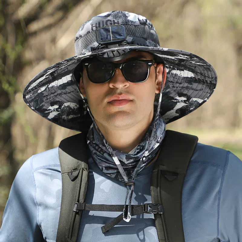 AeroShade™ Solar Fan Fishing Hat