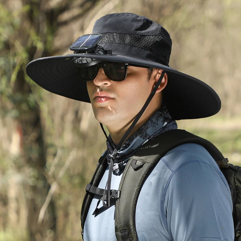 AeroShade™ Solar Fan Fishing Hat